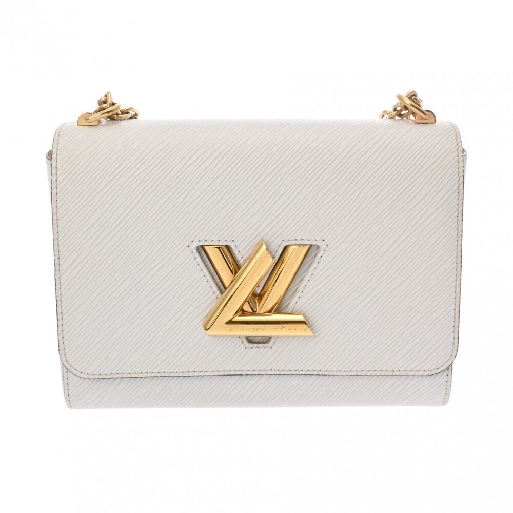 Louis Vuitton Epi Twist Bron White Leather Shoulder Bag